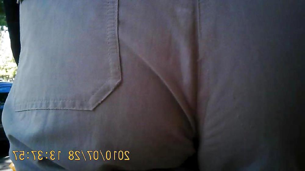 14P Mature Bending Over at a Market