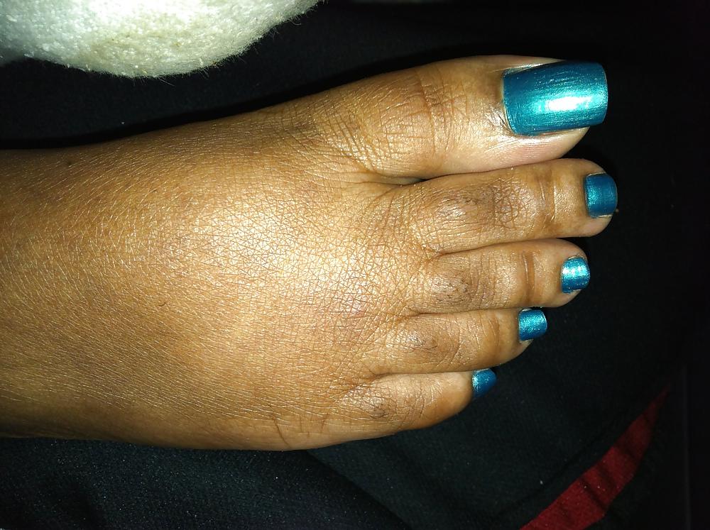 8P Teal Toes Car Footjob