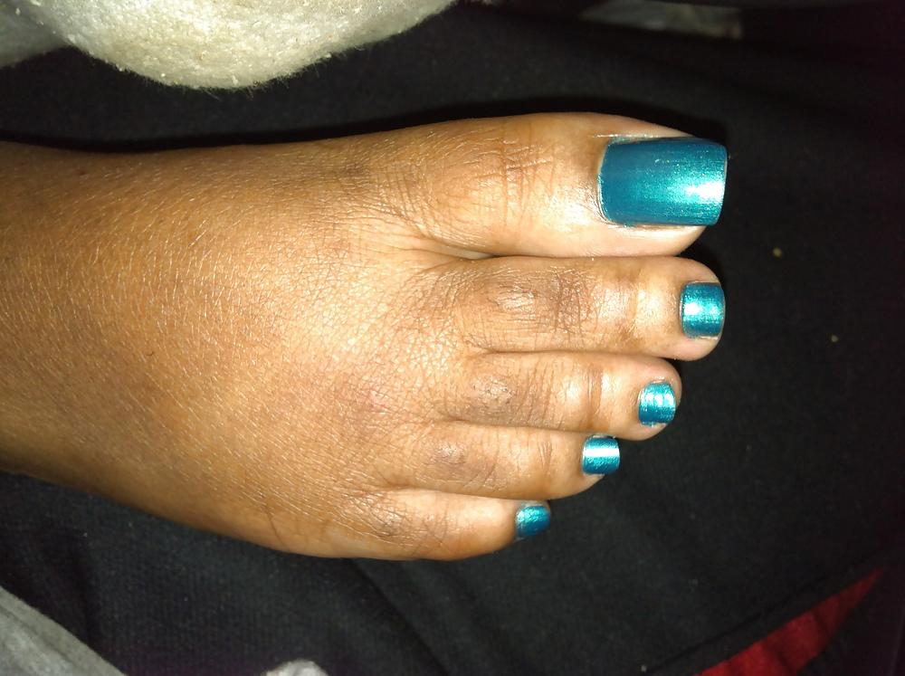 8P Teal Toes Car Footjob