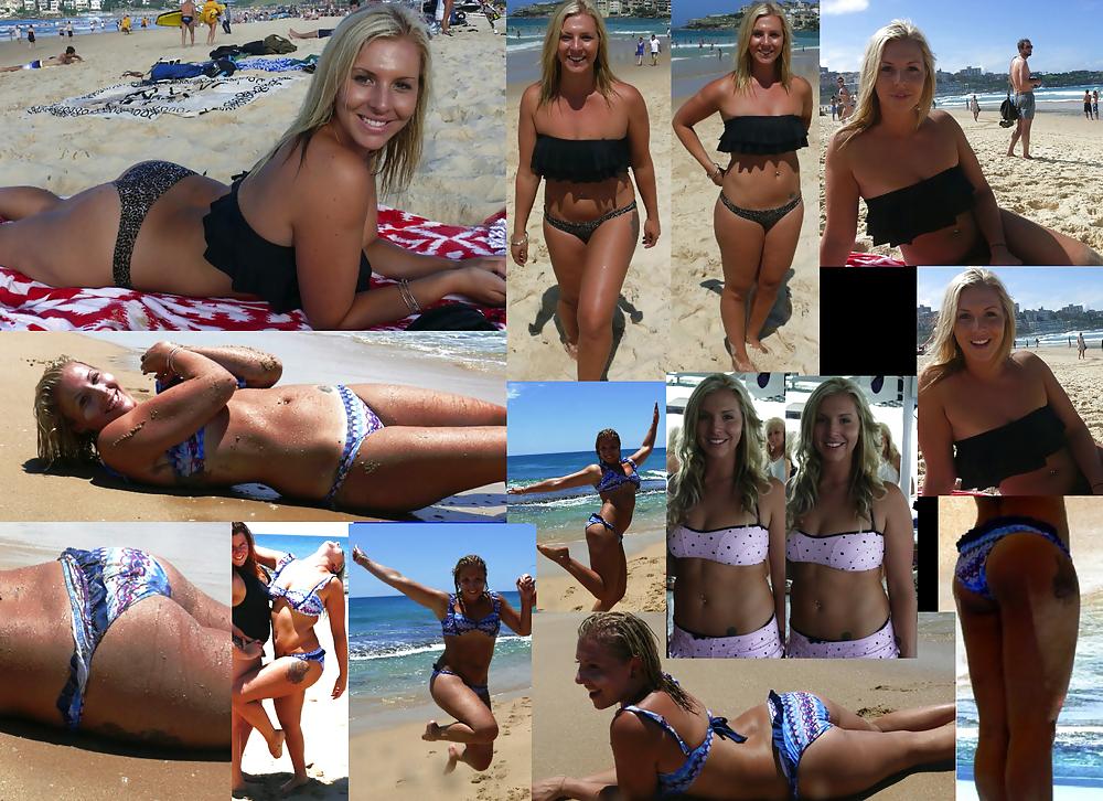 16P Australian Blonde Beach Babe (Bikini-Non-Nude)