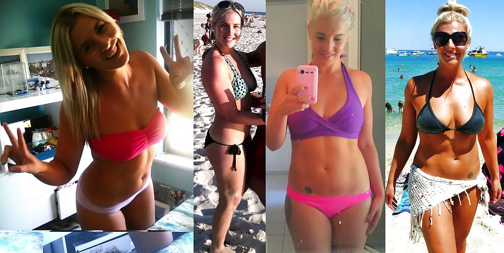 16P Australian Blonde Beach Babe (Bikini-Non-Nude)
