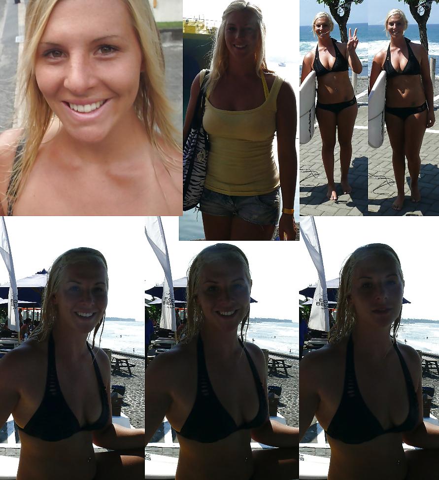 16P Australian Blonde Beach Babe (Bikini-Non-Nude)