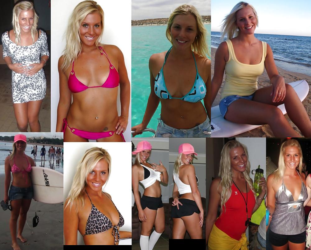 16P Australian Blonde Beach Babe (Bikini-Non-Nude)