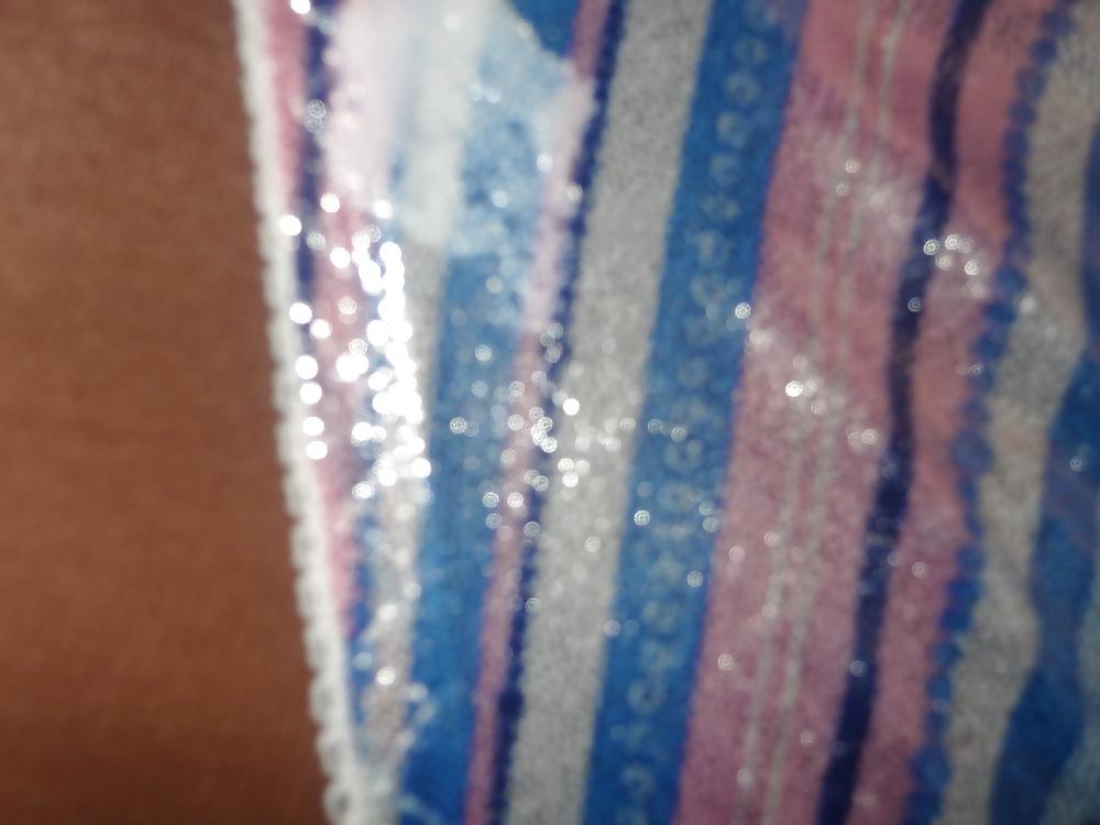 21P Shiny Panties over tights...Cumshot