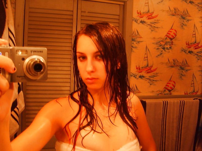 25P Hot teen in front of camera
