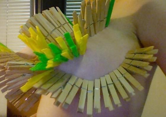25P Big Natural Boobs Tortured With Over 100 pegs Vol1
