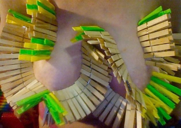 25P Big Natural Boobs Tortured With Over 100 pegs Vol1