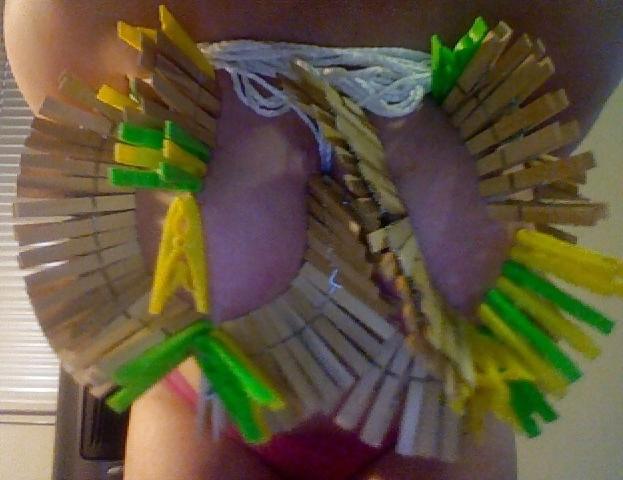 25P Big Natural Boobs Tortured With Over 100 pegs Vol1