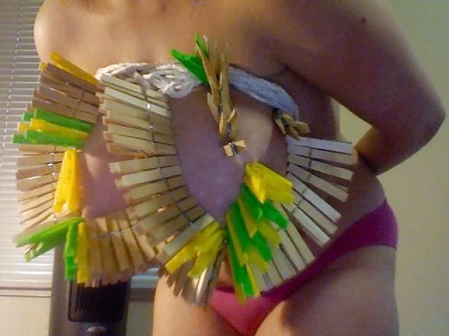 25P Big Natural Boobs Tortured With Over 100 pegs Vol1