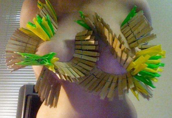25P Big Natural Boobs Tortured With Over 100 pegs Vol1