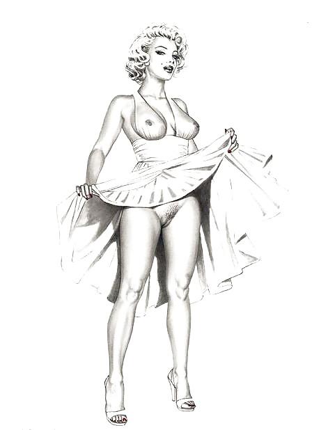 25P Black and white cartoon hentai mix