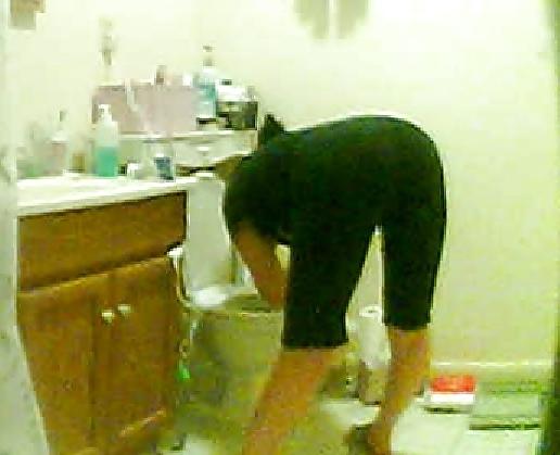 8P Wife undressing for shower 9042012
