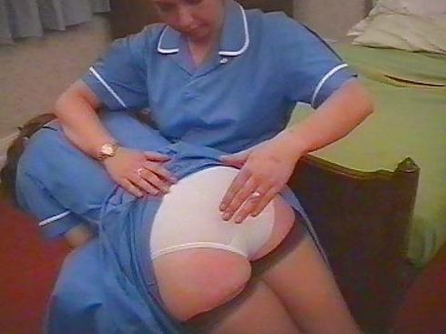 10P Uniform girls spanked