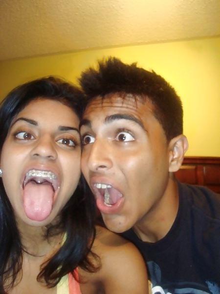 25P Indian college couple having fun