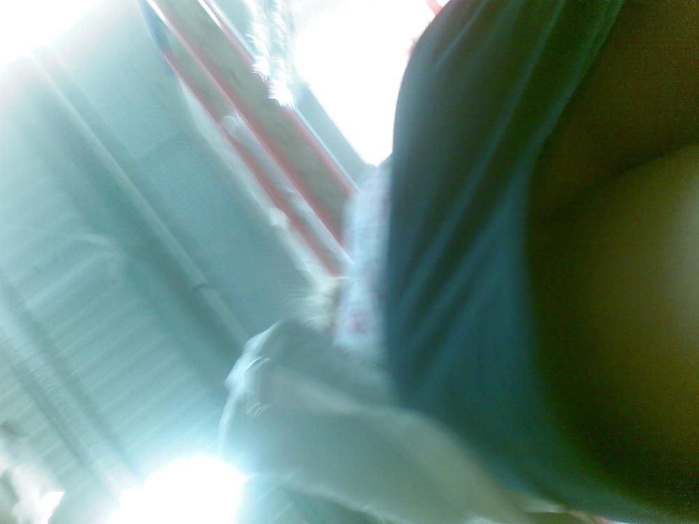 25P Upskirt in supermarket romania