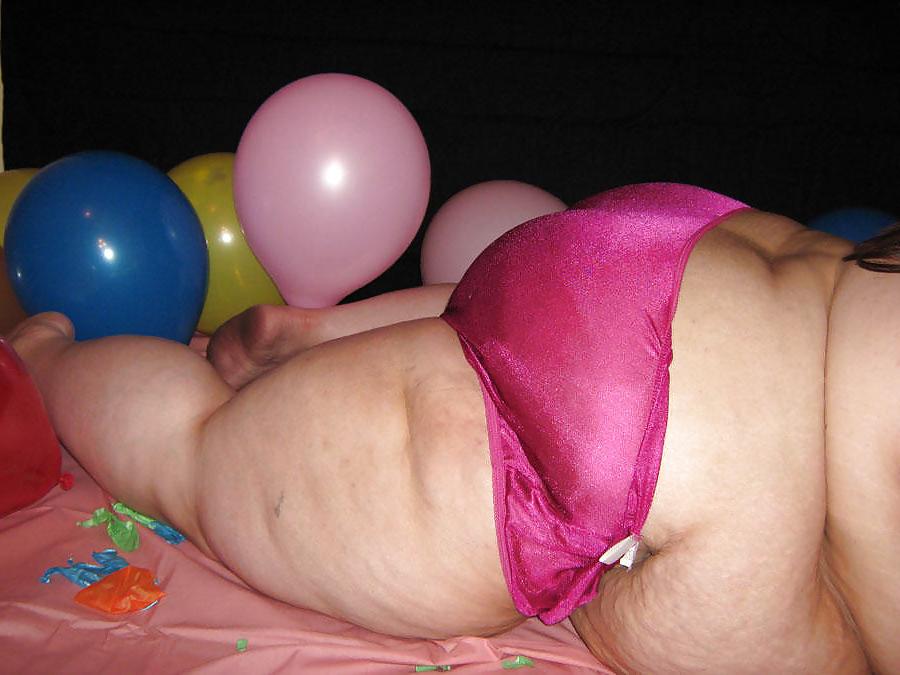 15P Mature with huge belly and tits