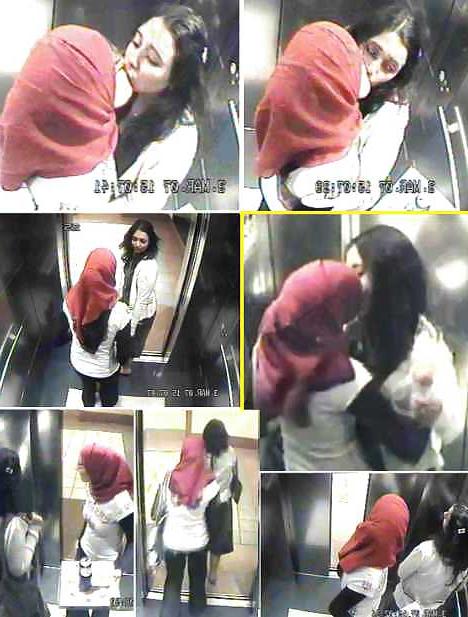 25P jilbab & hijab & niqab & arab & tudung turban - hidden cam
