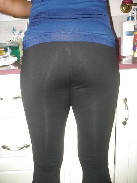 25P Topless in Lycra Gym Pants