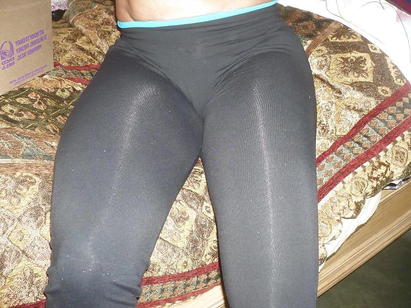 25P Topless in Lycra Gym Pants