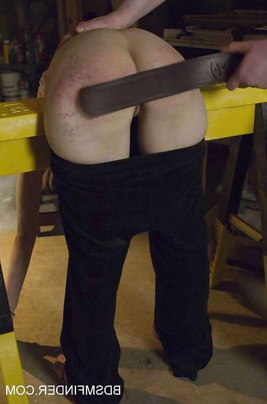 10P Blonde Bent Over Spanked And Caned