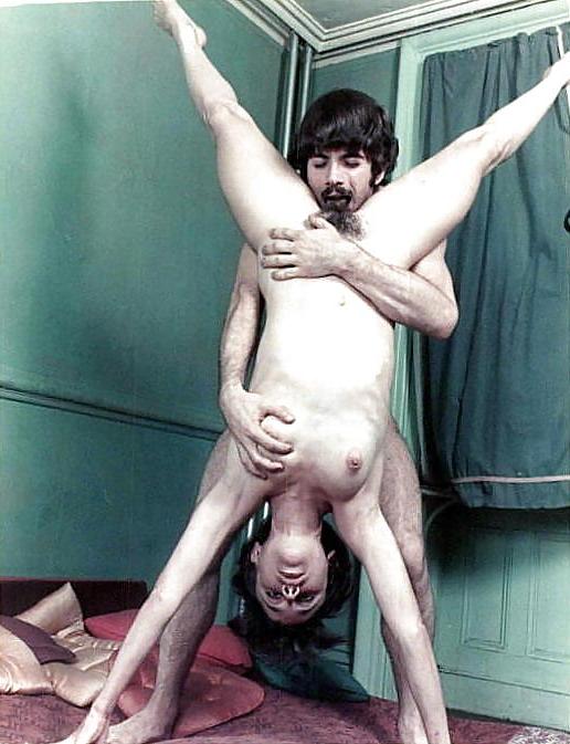 19P Vintage Hairy Couple.