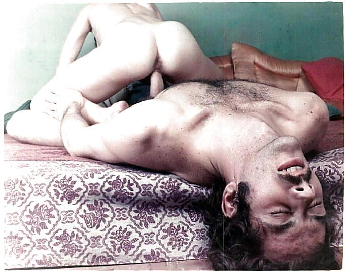 19P Vintage Hairy Couple.