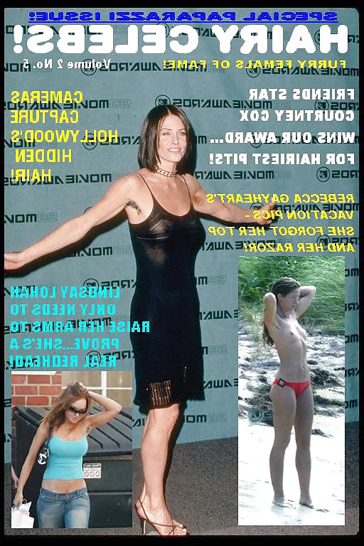 11P Hairy Celebs Magazine - unusual series of fakes I found