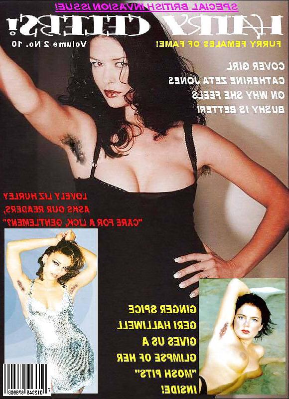 11P Hairy Celebs Magazine - unusual series of fakes I found