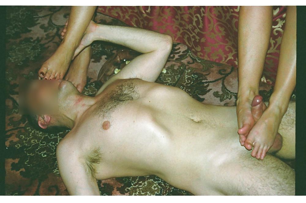 8P My wife with couple fetish him slave eat from feet