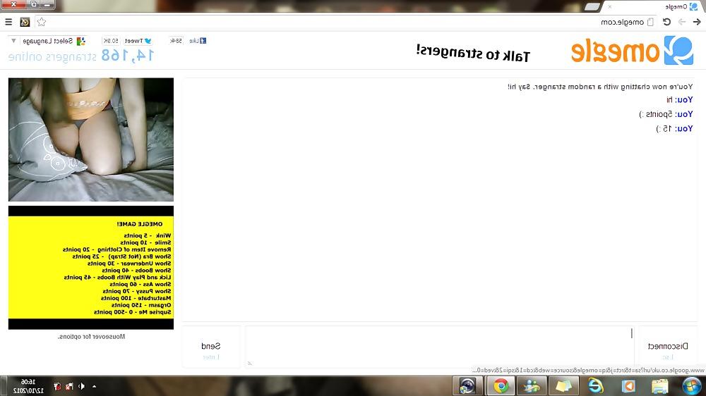 14P Omegle girl completes game