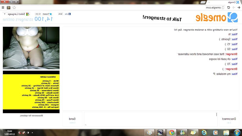 14P Omegle girl completes game