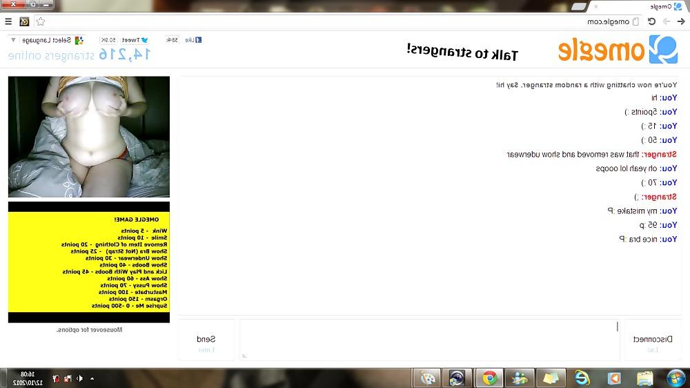 14P Omegle girl completes game