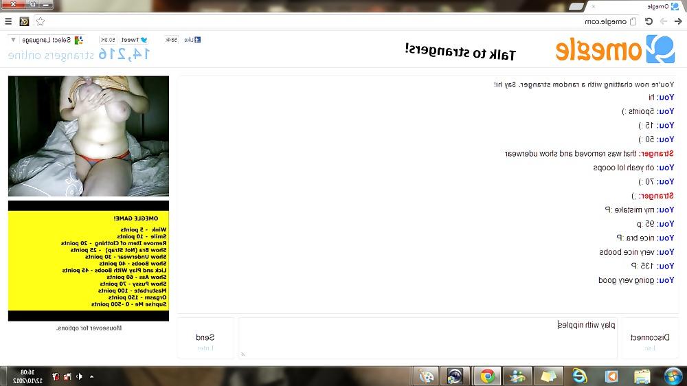 14P Omegle girl completes game