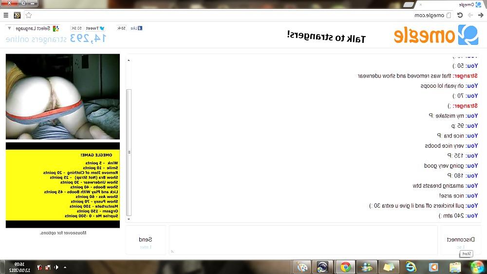 14P Omegle girl completes game