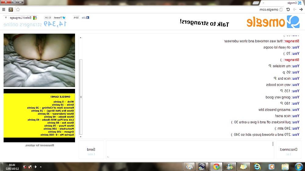 14P Omegle girl completes game