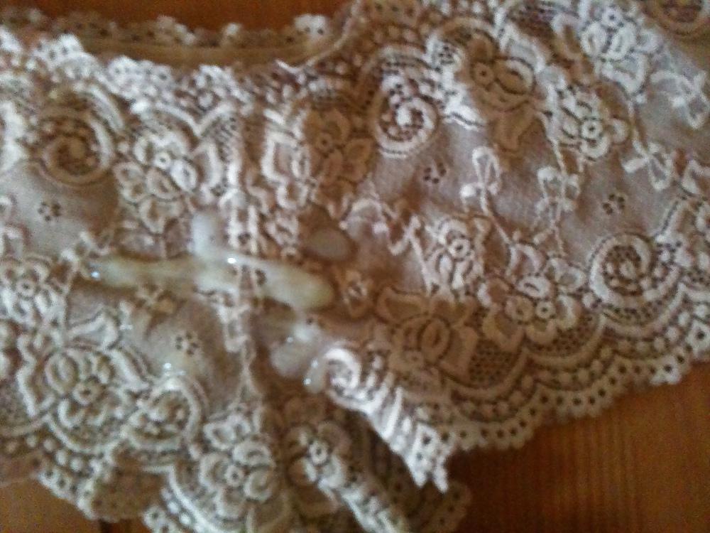 10P Cumming over a pair of wife's panties
