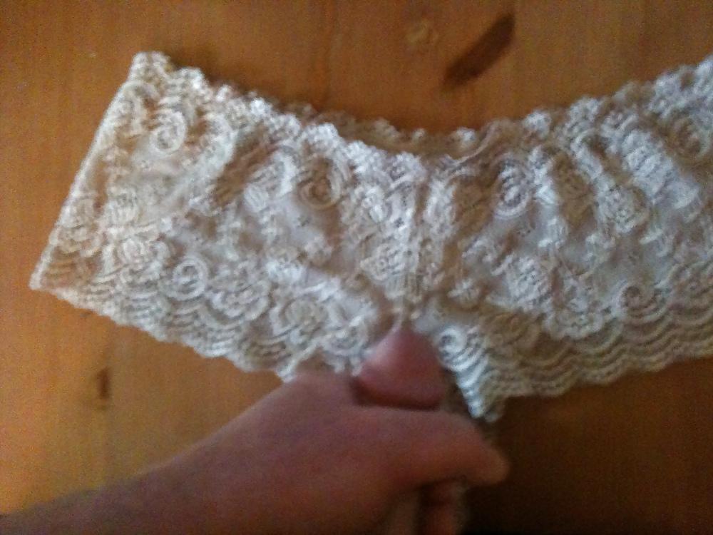 10P Cumming over a pair of wife's panties