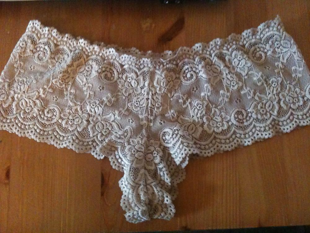 10P Cumming over a pair of wife's panties