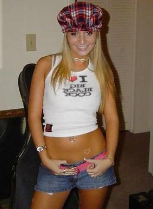 16P White girls with tee or other sign that love black cocks