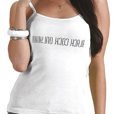 16P White girls with tee or other sign that love black cocks