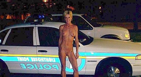 15P Flashing Females Police Car Edition 