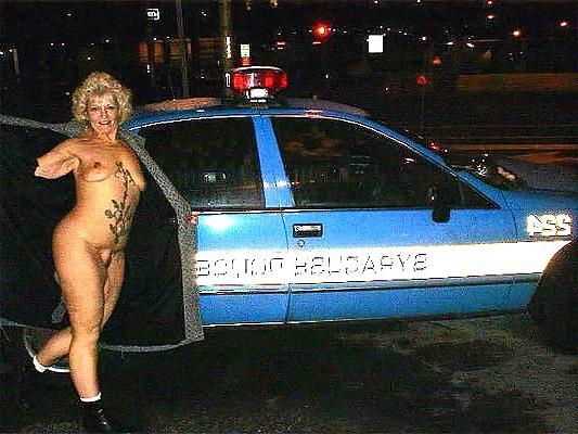 15P Flashing Females Police Car Edition 