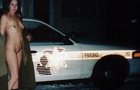 15P Flashing Females Police Car Edition 