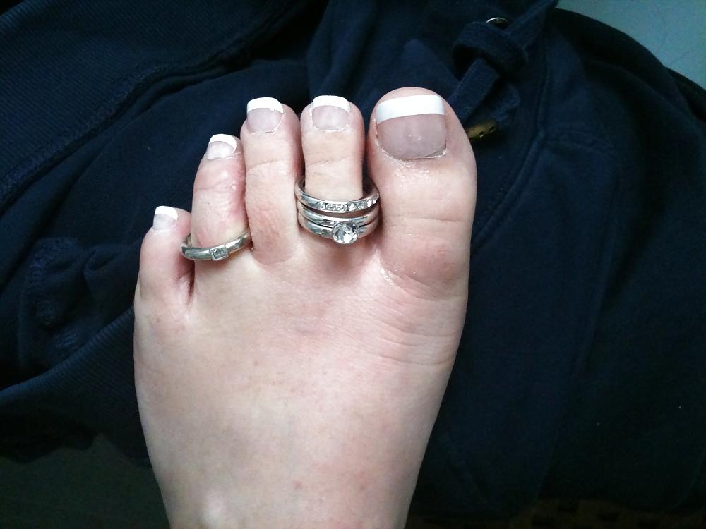 12P My french toe nails.