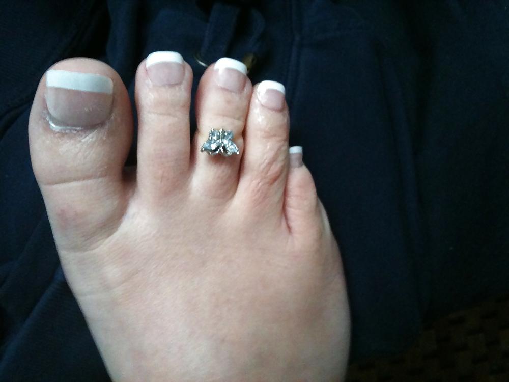 12P My french toe nails.