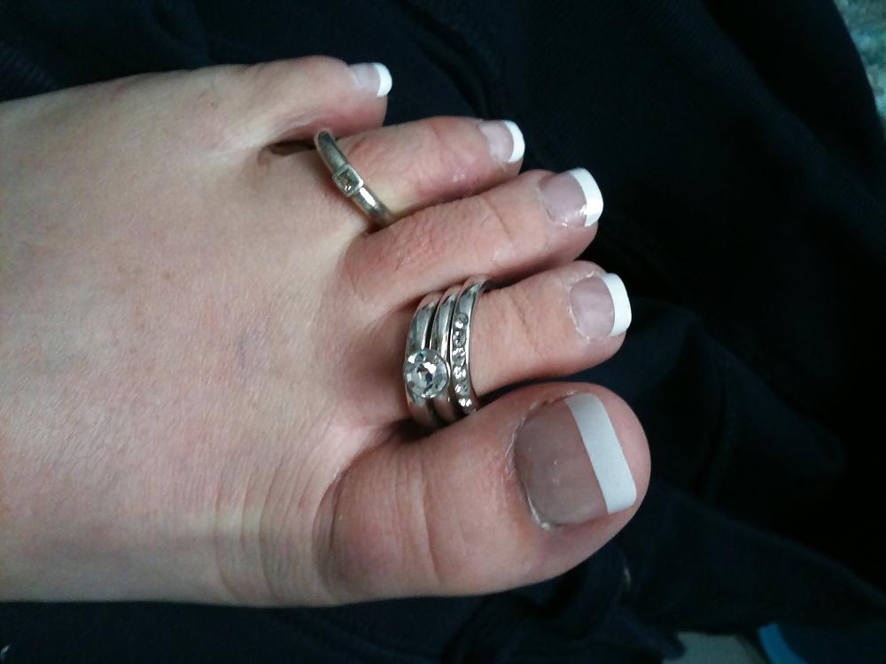 12P My french toe nails.