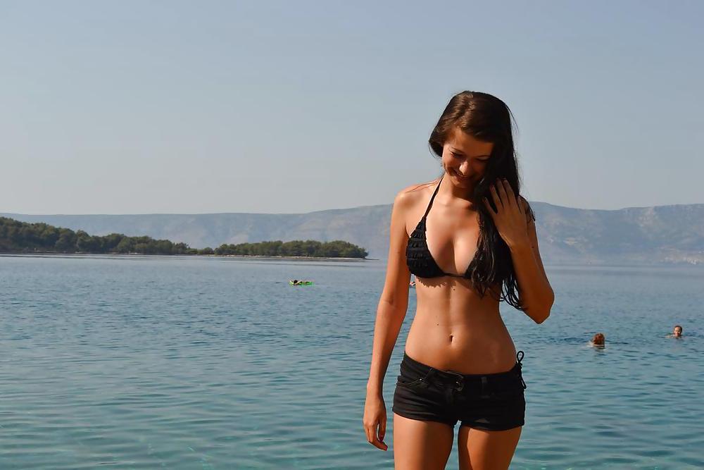 25P Skinny Brunette 18 Teen
