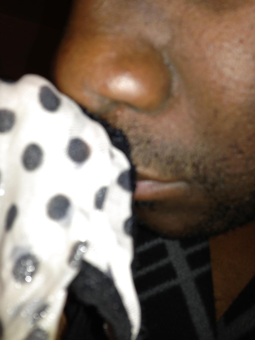 6P Sniffin then cumin over Jayne Kittens knickers