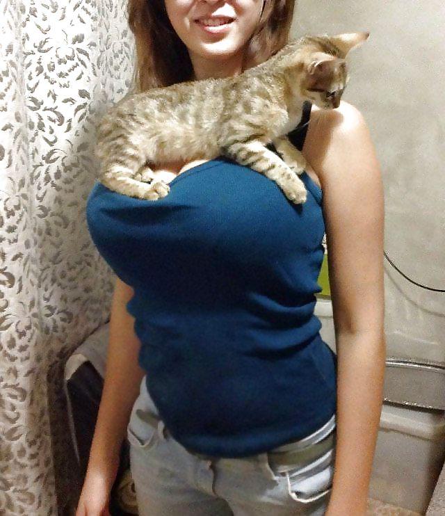 16P Huge Breasts (With Cats)
