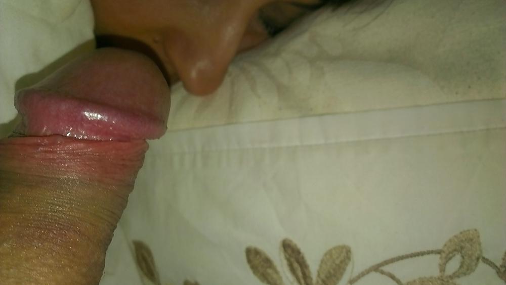 13P Dreamy wife feels cock on her face
